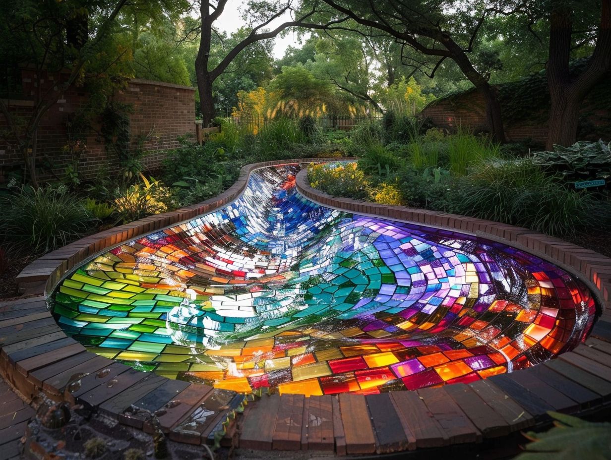 1. Stained Glass Garden Stones
